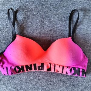 VS Pink Cotton Bra Size Med